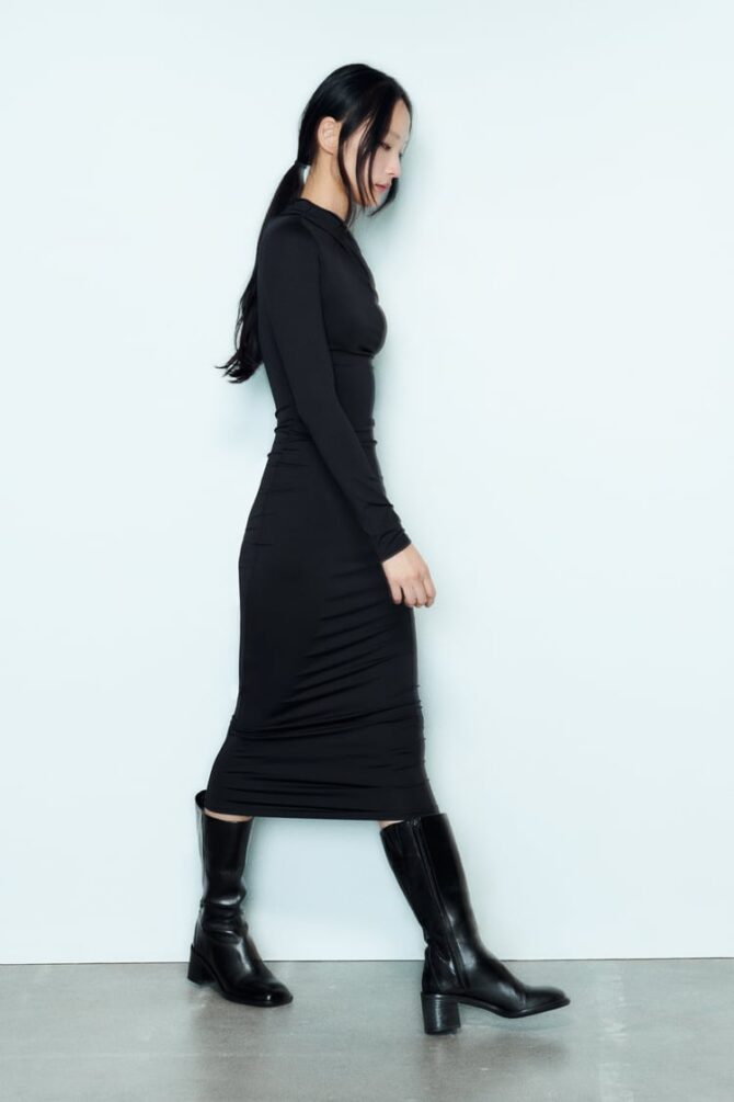 Long asymmetric dress