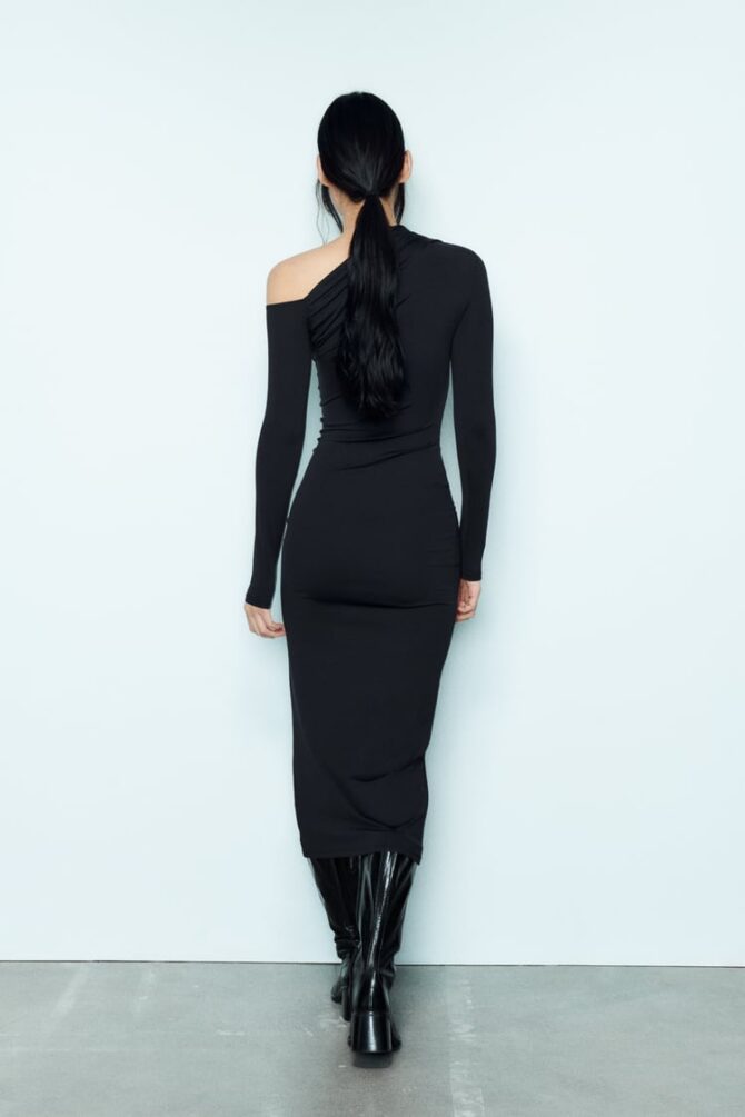 Long asymmetric dress